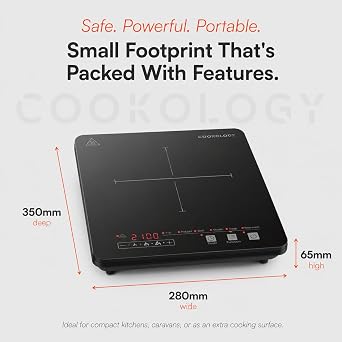Cookology 2100W Portable Induction Hob - Single Zone