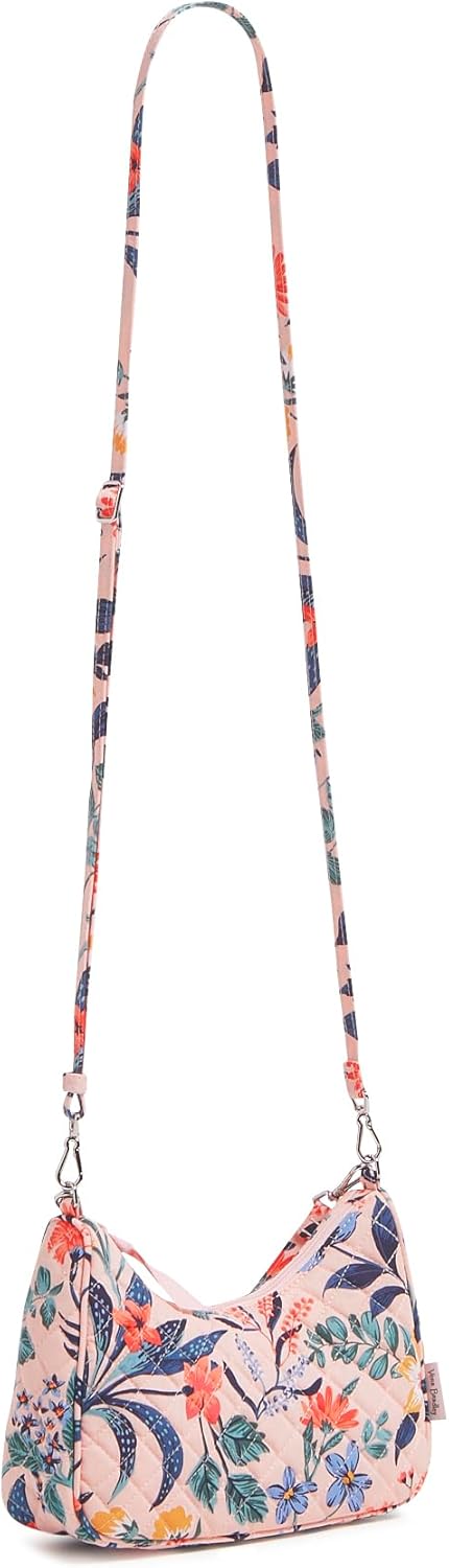 Womens Cotton Frannie Mini Crescent Crossbody Purse - Image 4