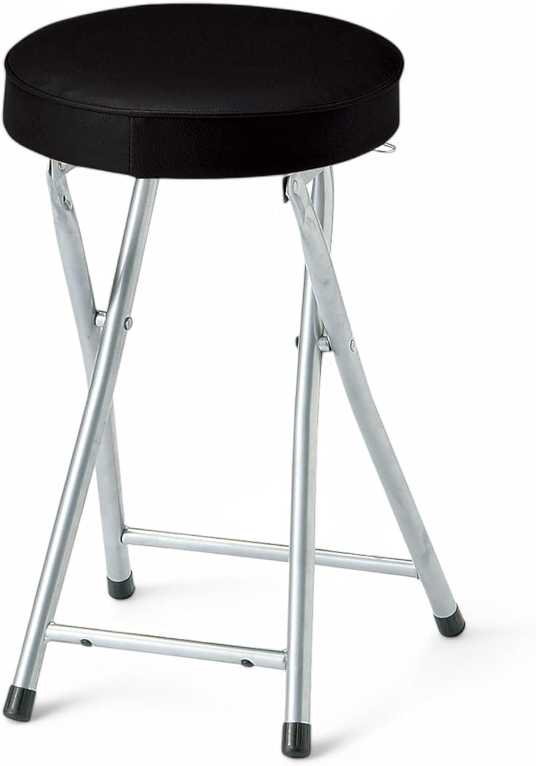 J-Kitchens P-Folding Stool Chair, Black, Chair