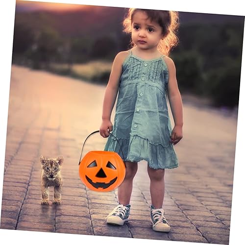 Miniatura 6 de 6pcs caramelo soporte calabaza cubo calabaza calabaza cubo mini niño Halloween decoración accesorios decorar linterna maquillaje Halloween