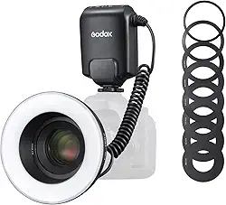 Godox ML150II Anel Macro Flash na Câmera Anel Flash Luz GN12 CCT 5800K ± 200K para Fuji, para Canon, para Nikon, para Sony, para Câmera Olympus