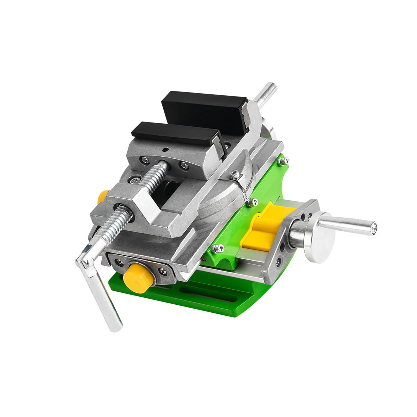 Rgybao Accuracy Milling Vise With 90° Rotating Base & Double Shaft Control For Drill Press Stability Vise With Double Shaft Movement