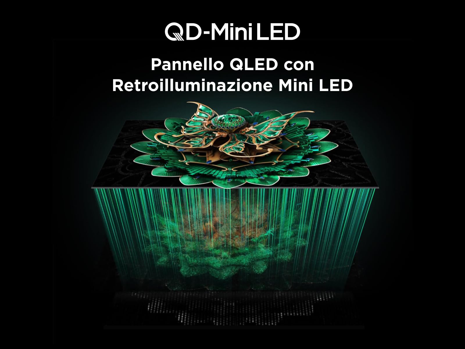 TCL 75C7K – Smart TV QD‑Mini LED 4K HDR10+ da 75", 3.000nit | Dolby Vision IQ & Atmos, CrystGlow HVA Panel, 144Hz Motion Clarity Pro, Audio by Bang & Olufsen