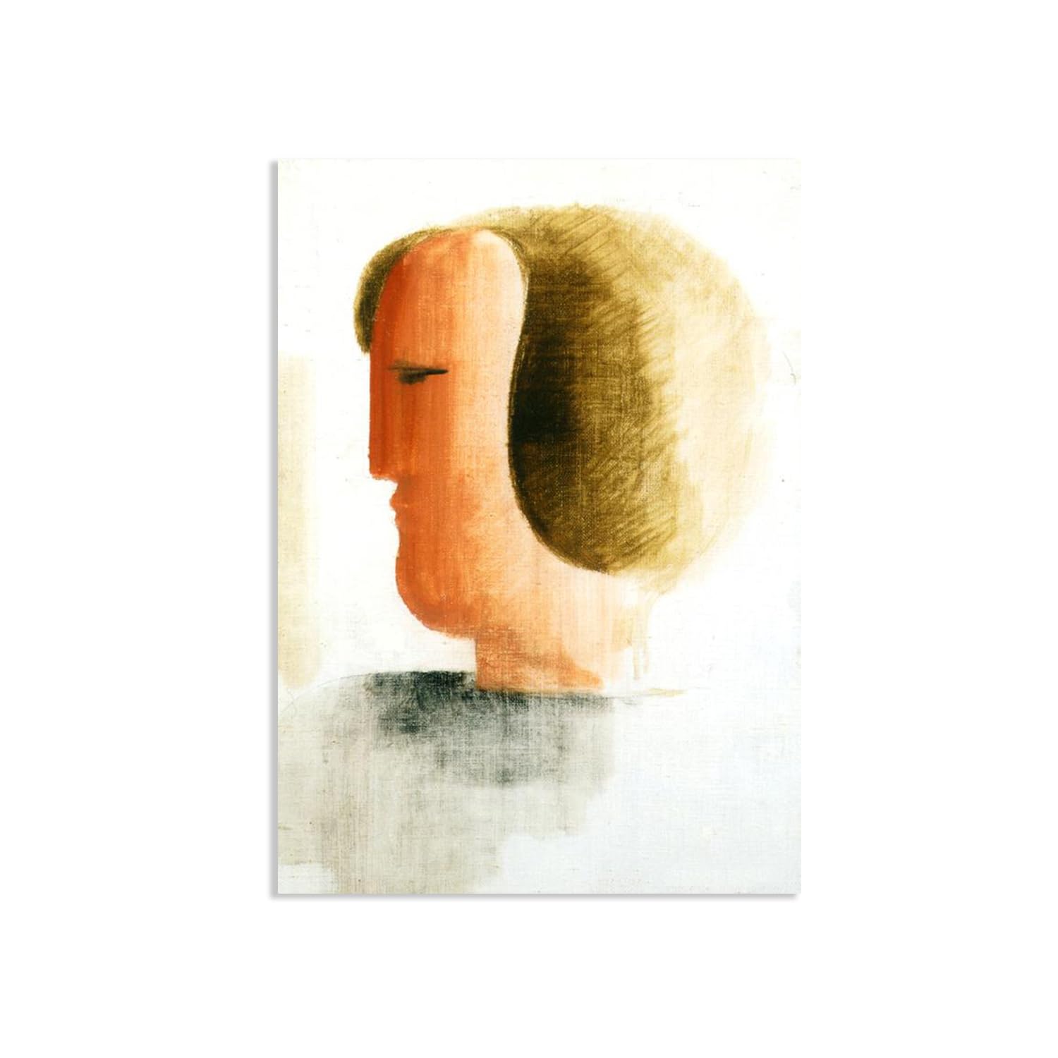 Oskar Schlemmer Poster Face à gauche peintures sur toile encadrée