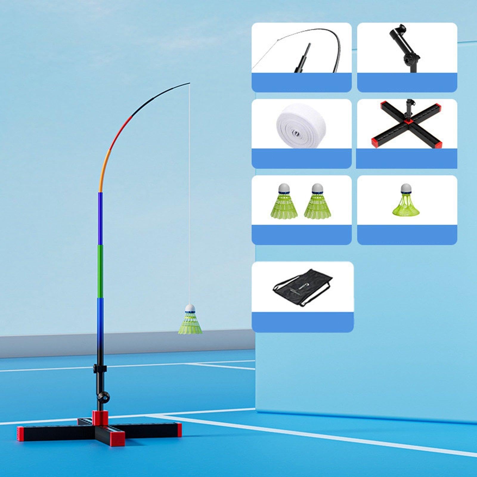 Dispositivo di Allenamento per Badminton, Singolo Giocatore, Automatico, per Giardino.