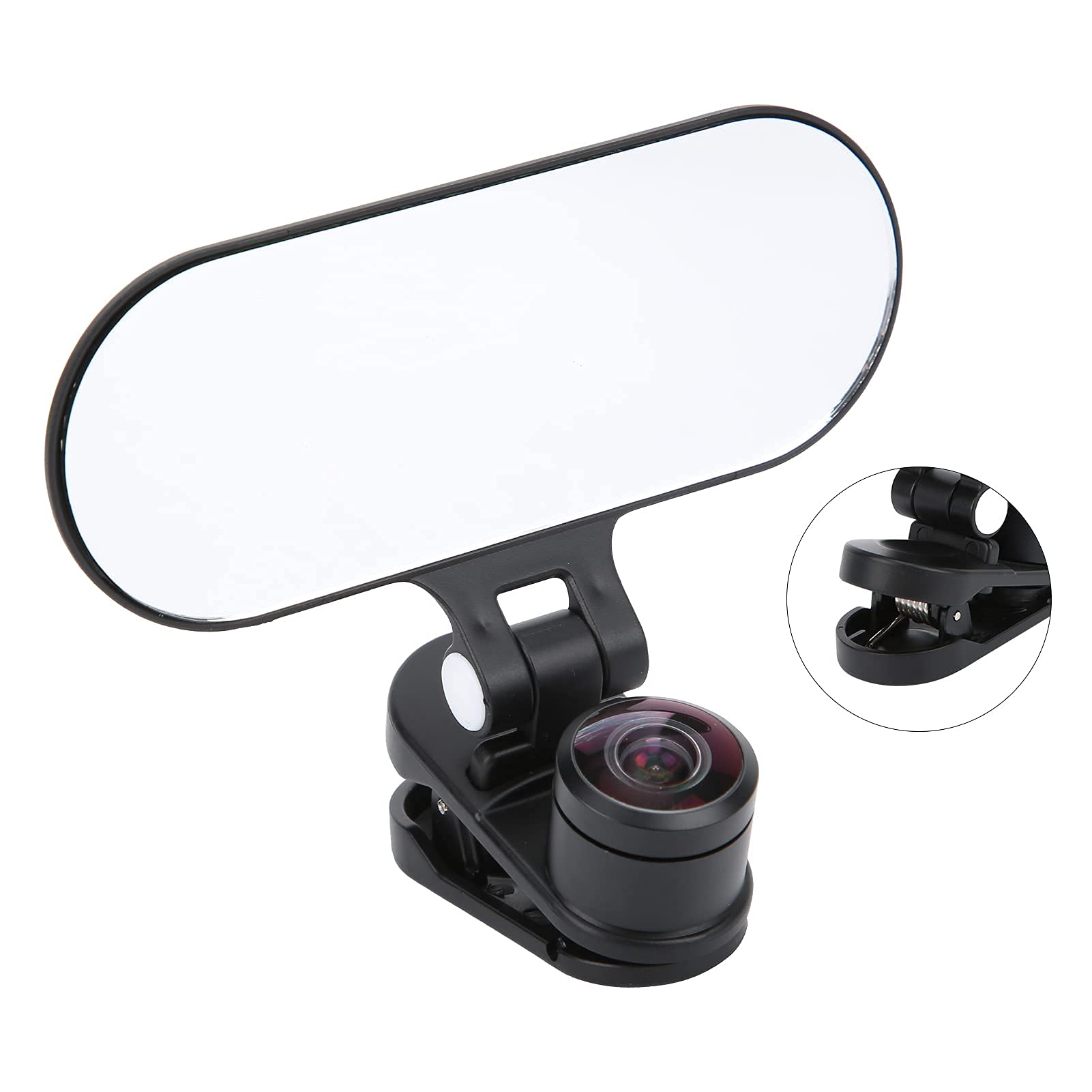 Obiettivo di Classe Online Obiettivo Fisheye a Clip Obiettivo Grandangolare Dedicato per L'insegnamento del Pianoforte con Effetto Video Mirroring dello Schermo a Doppia Divisione