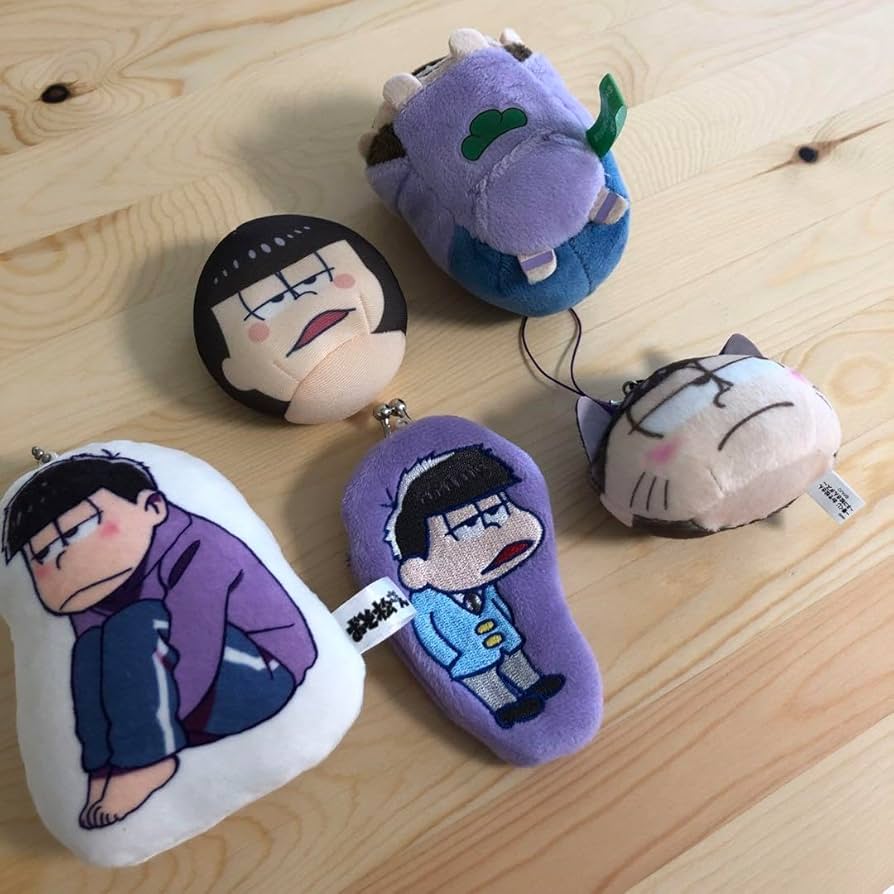 Amazon.co.jp: おそ松さん 一松グッズ キーホルダー 5個セット