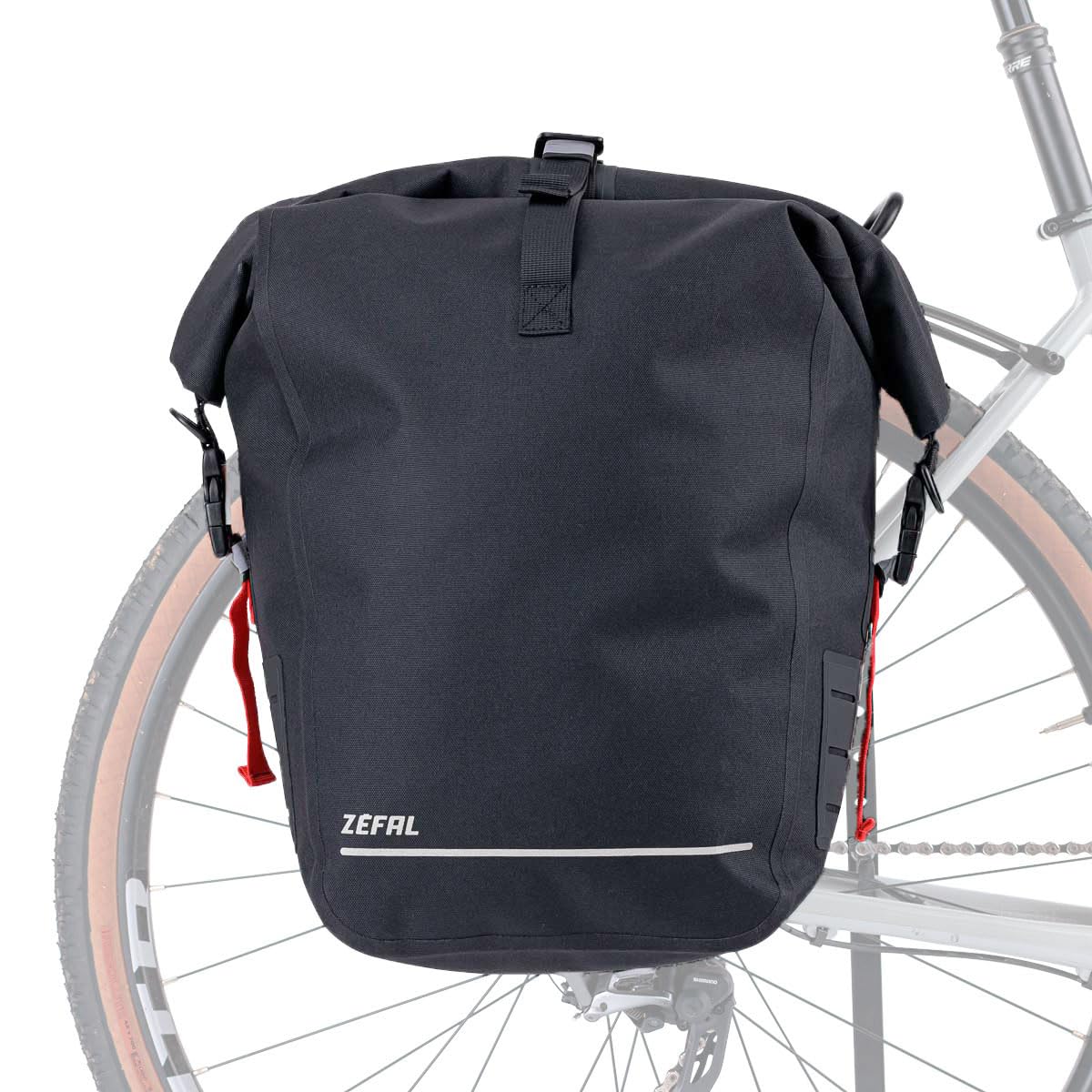 ZEFAL Z Traveler S20 – Waterproof Bicycle Carrier Bag – Pannier Bag – Large Volume – Bike Accessories, 20 litres, Black