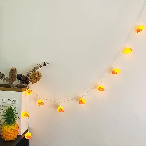 Miniatura 3 de Guirnalda de luces de cangrejo ermitaño de 5.4 pies, 10 luces LED de hadas de cangrejo de Navidad, funciona con pilas para decoración del hogar,