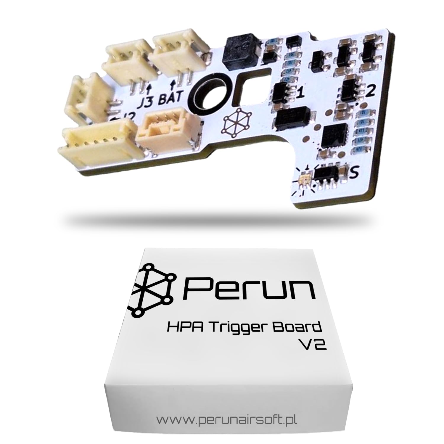 Perun Mosfet Upgrade for AEG Airsoft Rifle V2 Tokyo Marui Gearbox V3, G&amp;G ETU Gearbox, Krytac Kriss Vector, VFC G28/HK417 Gearboxes, and HPA Systems - Programmable Fire Modes, Precocking, DMR Mode