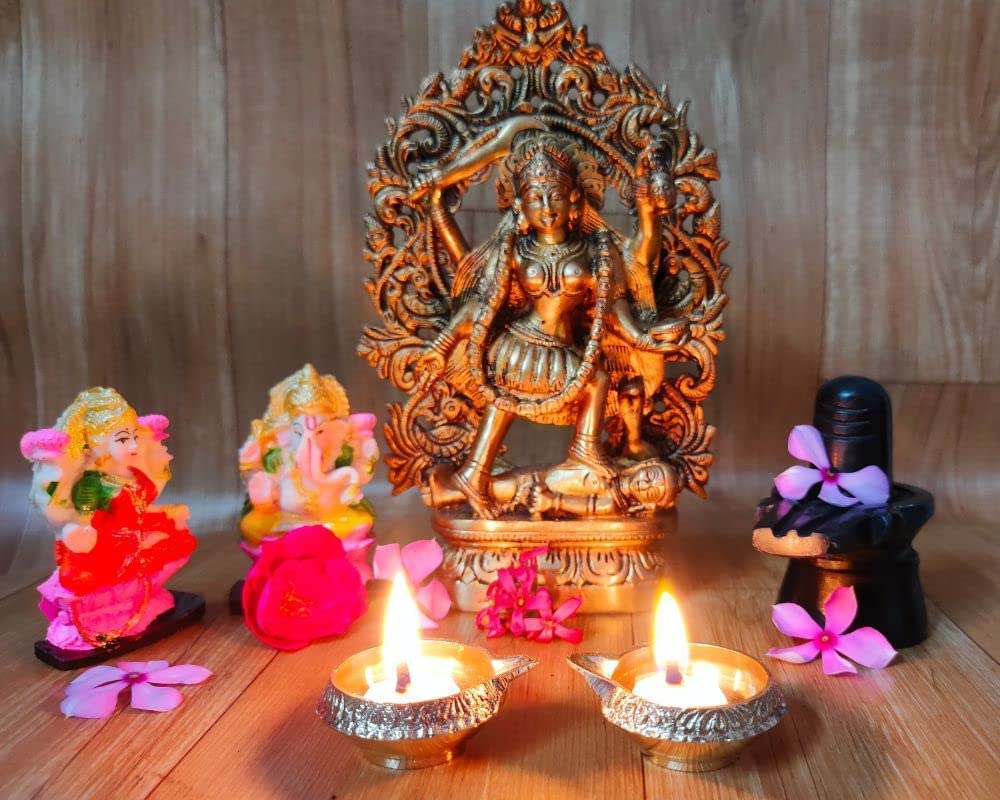 Batti di ghee di mucca Diya per puja, tempo di combustione di 30 minuti, 300 pezzi (confezione da 2), stoppini vegani senza cera, Jyot per Pooja Aarti, per festival e altri rituali religiosi