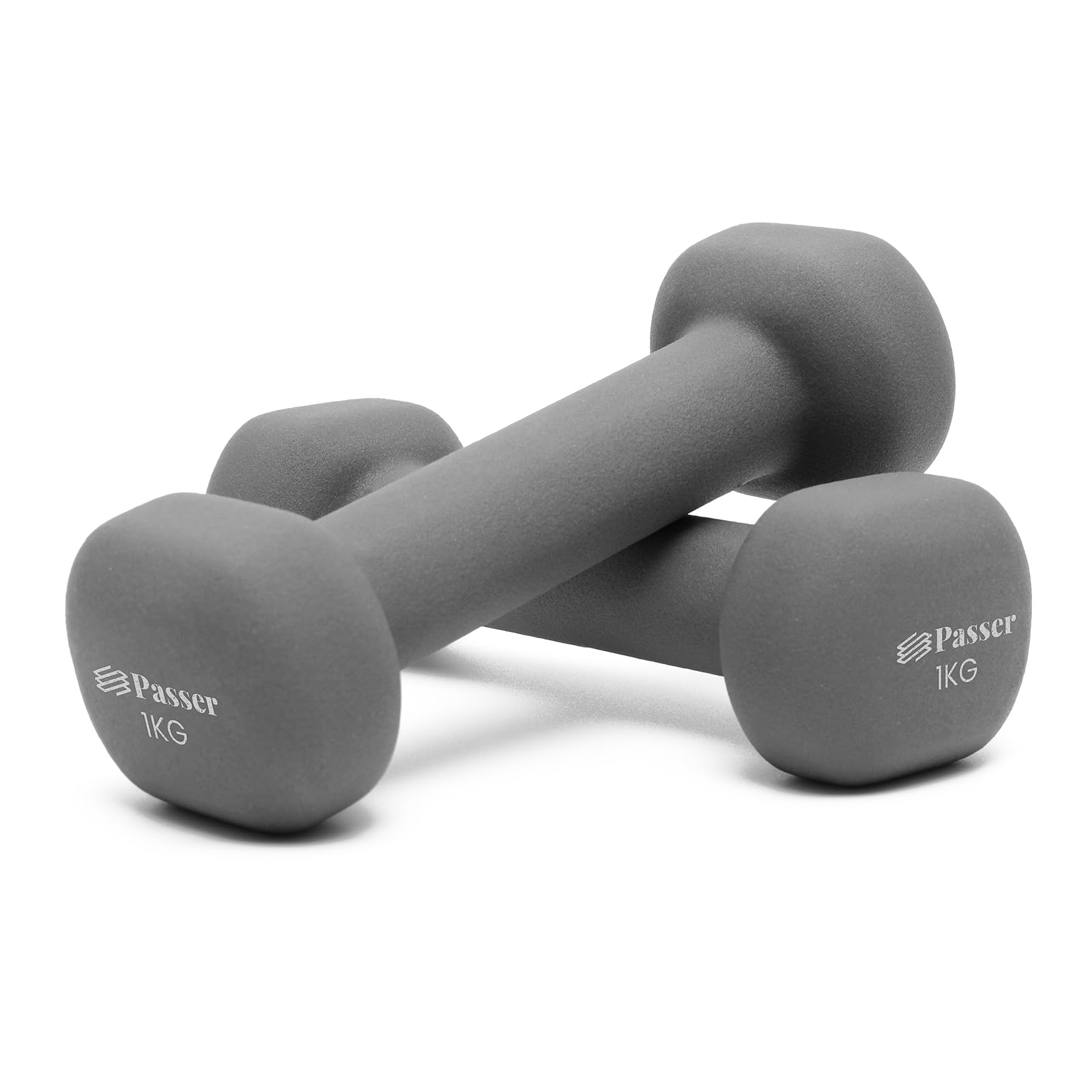 Neoprene Dumbbells Set of 2, Hand Weights for Women Men (1/2/3/4/6/8 kg Pair), Small Dumbbells Arm Weights for Ladies Gentlemen - Yoga, Pilates, Gym, Home - Workout, Fitness, Strength Training