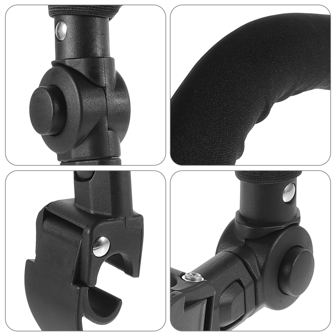 Supvox Einstellbare Kinderwagen GriffverläNgerung Armlehne Universal VerläNgerung FüR Buggy Mit Schwamm Und Kunststoff GriffverläNgerung KinderwagenzubehöR 16.93X11.42X1.18In