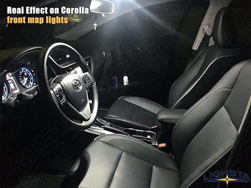 Miniatura 3 de Paquete de 6 luces LED blancas superbrillantes para el interior de Toyota Corolla 2003-2021 2022 + luces de matrícula y herramienta de instalación