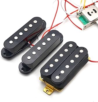 Amazon.co.jp: alljita 配線済みギターピックアップ配線ハーネス SSH