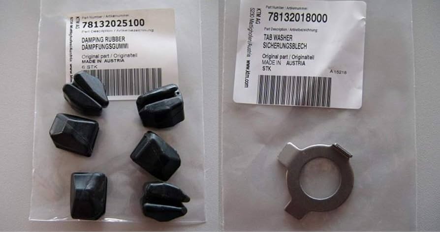 Amazon.com: KTM DAMPING RUBBER KIT WITH TAB WASHER SXF XCF EXCF 6X