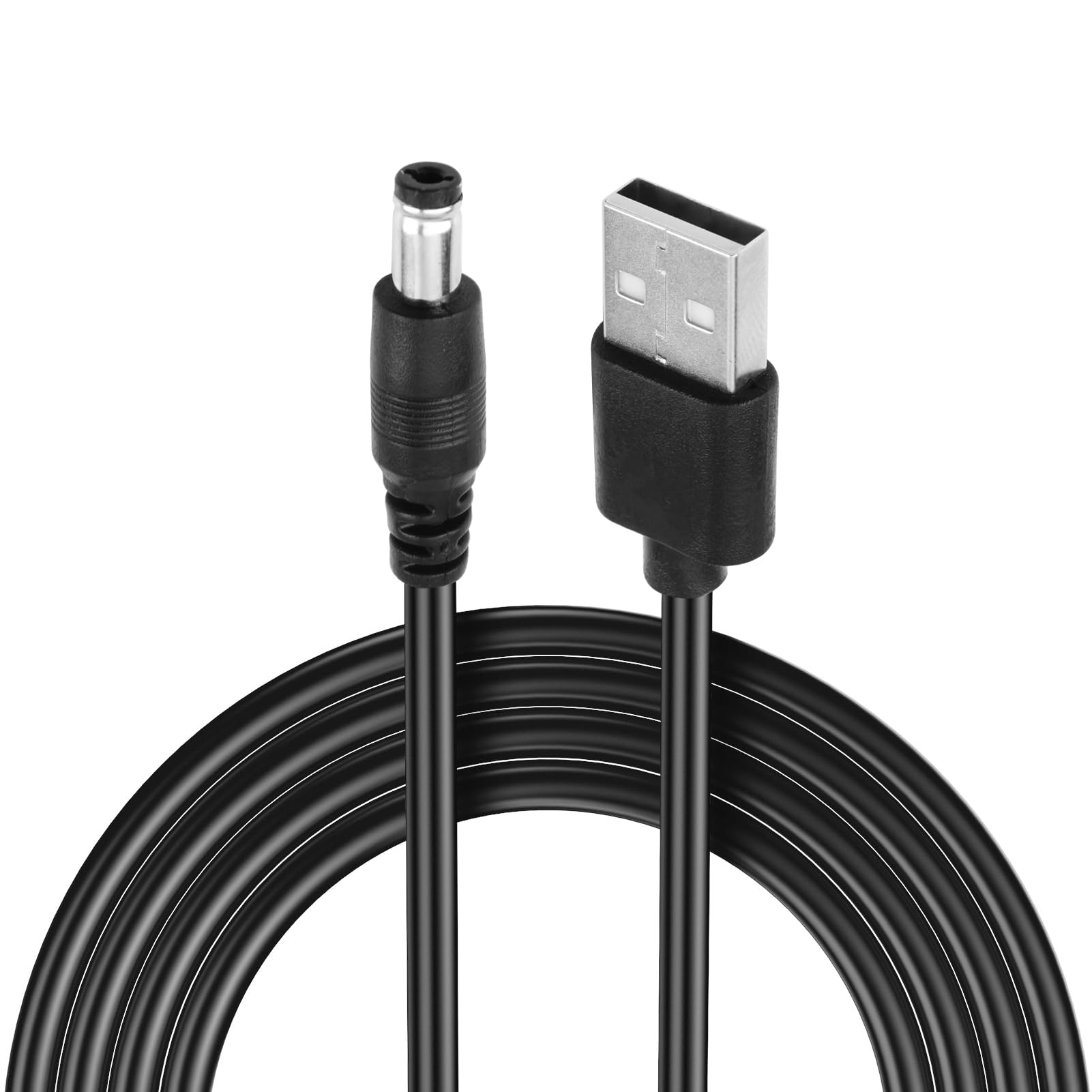 Cavo di alimentazione da USB 5 V a CC 12 V, compatibile con spot e nuovo Echo (3a generazione), cavo di alimentazione USB da CC 5 V a CC 12 V (nero