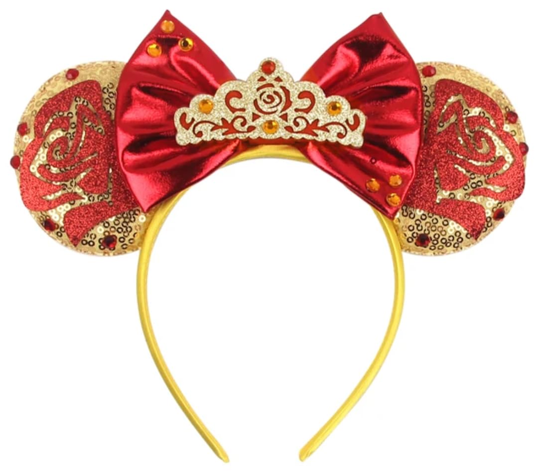 CLGIFT Rose Gold, Iridescent, and Silver Blue Minnie Ears, Pick Your Color