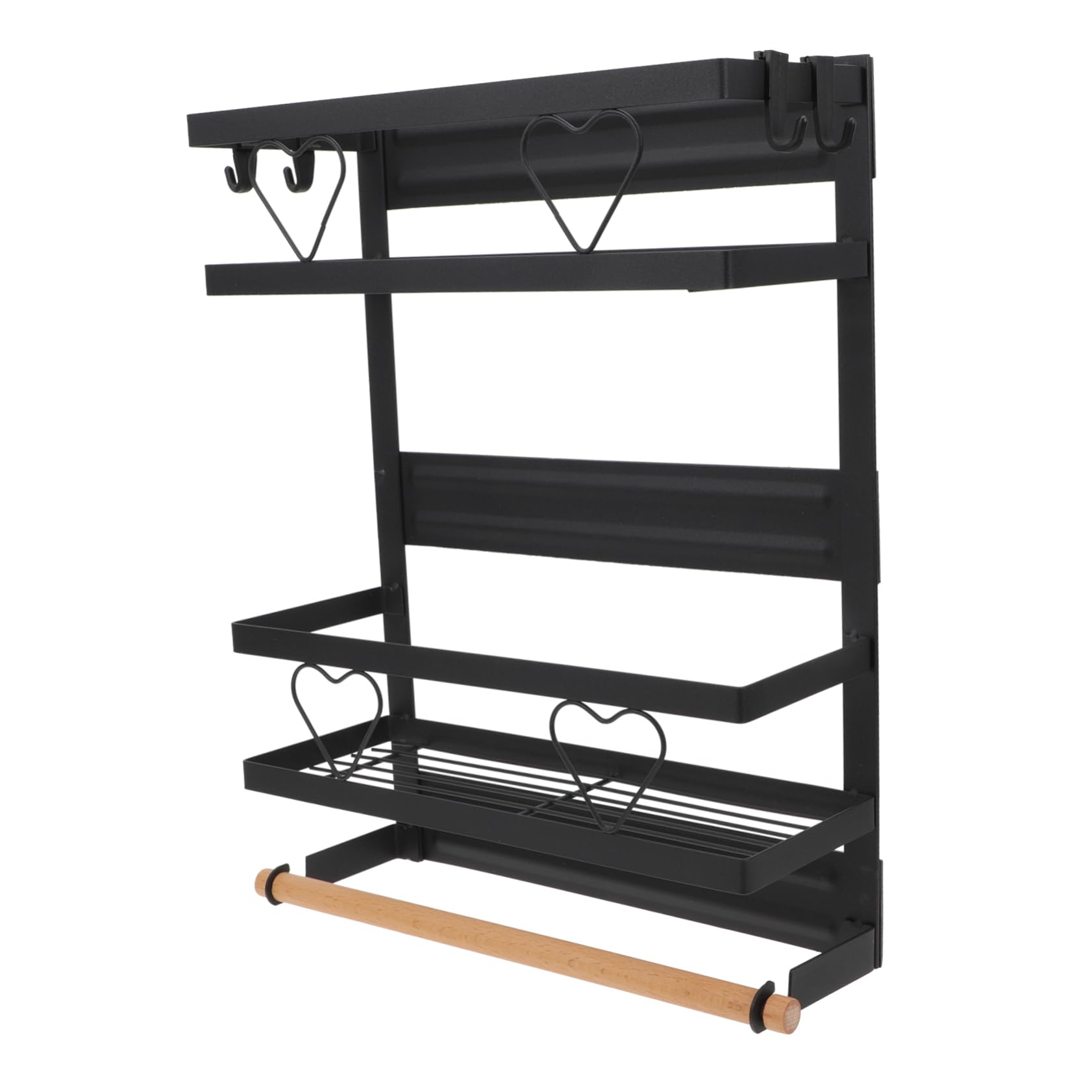 COLLBATH Estante De Almacenamiento Para Refrigerador Diseño Colgante Organizador De Cocina Magnético Para Especias y Utensilios y Elegante y Barra Horizontal
