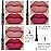 evpct 3Pcs Mauve pink Berry pink Rose red Lip Stain Paint Matte Lip Liner and Lipstick Set Long Lasting labiales matte mate larga duracion listip 24 hour a prueba de agua mate 24 horas originales