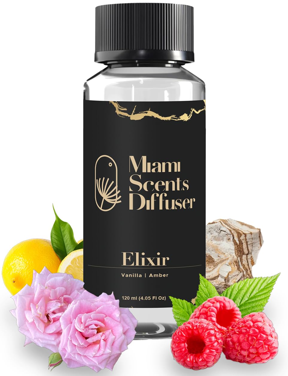 Elixir Scent Inspired by Wynn Las Vegas Hotel 4 Fl Oz - 120 ml - Essential Oils Aroma for Home Office Business Diffuser - Luxury Fragance Refill - Aromatherapy Natural Fresh Blend of Vanilla and Amber