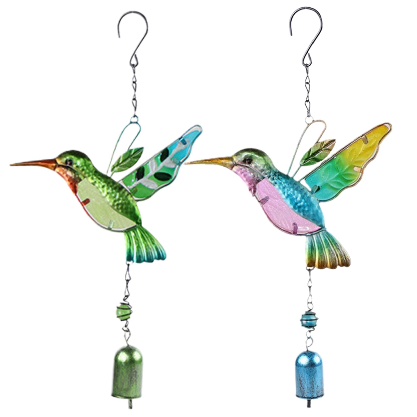 Carillons éoliens Colibri en lot de 2, cadeau idéal pour décoration de patio