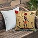 Funda De Cojine Funda de Almohada,Egipcio, figura antigua sol antiguo egipcio gracia iconos tradición ilustración impresión,,Fundas de Cojín con Cremallera - Fundas de Almohada para Sofá y Cama45x45cm