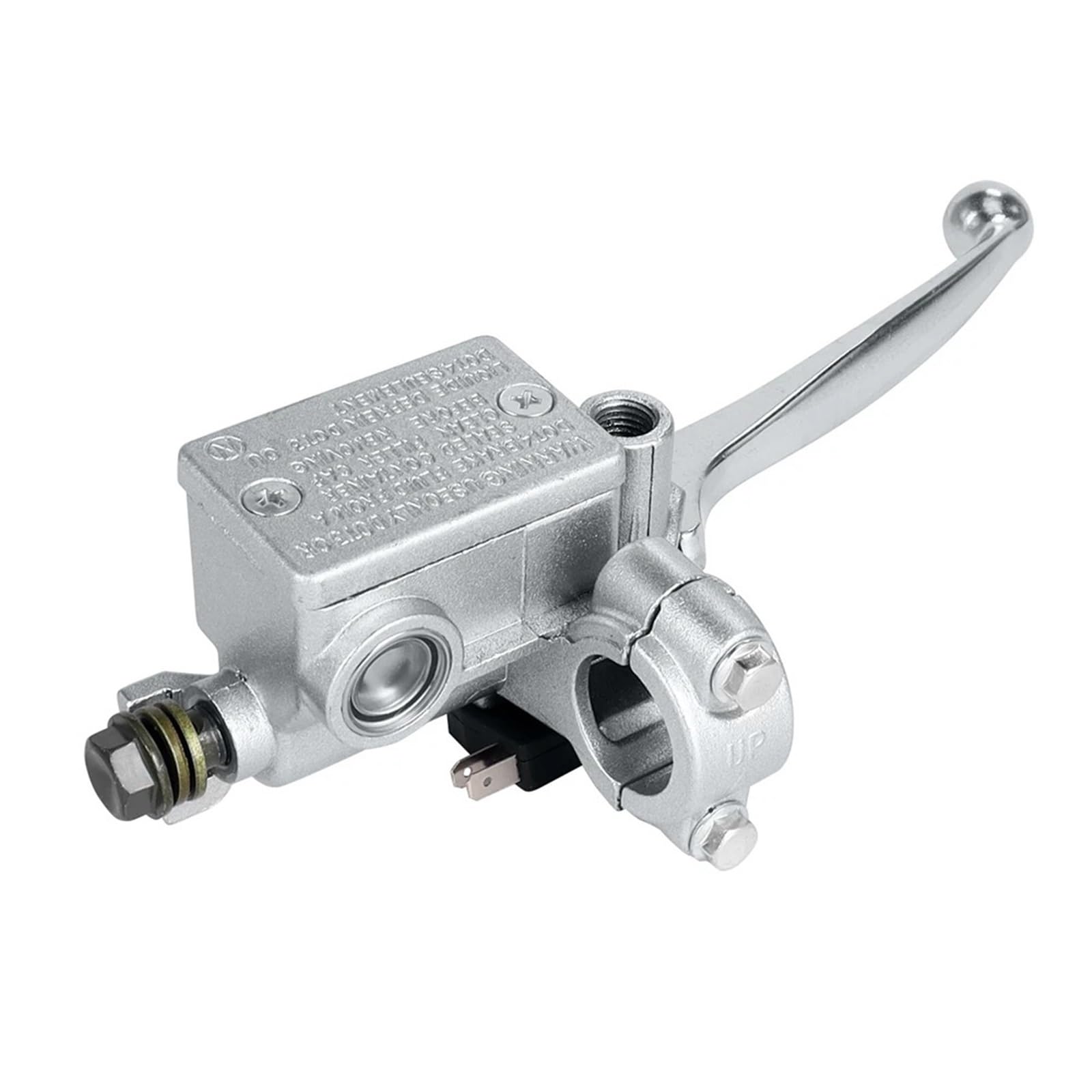 HGATSFGD Motorcycle Brake Pump Front Master Cylinder Hydraulic Brake Lever Right for Dirt Pit Bike ATV Quad Moped Scooter Brake Handle Motorbike Brake Levers(Silver)