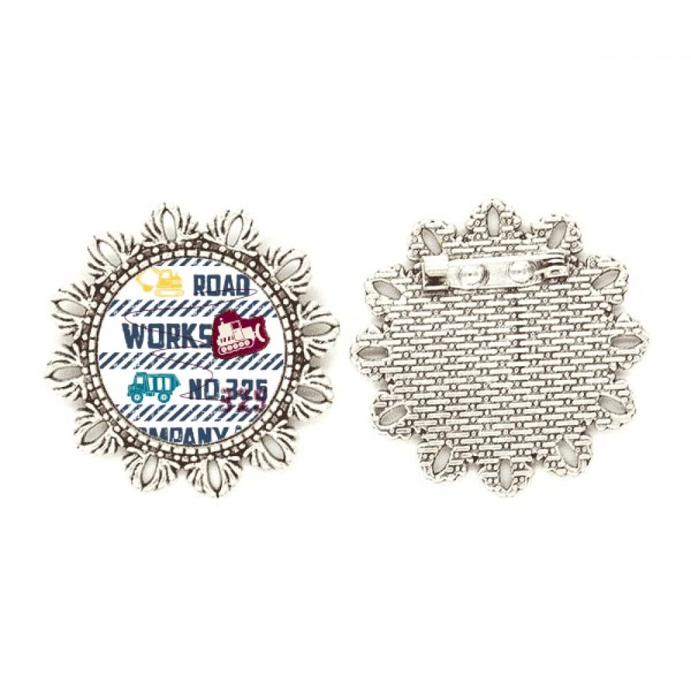 Broche de corazón plateado mediano para solapa de abrigo moderno 4