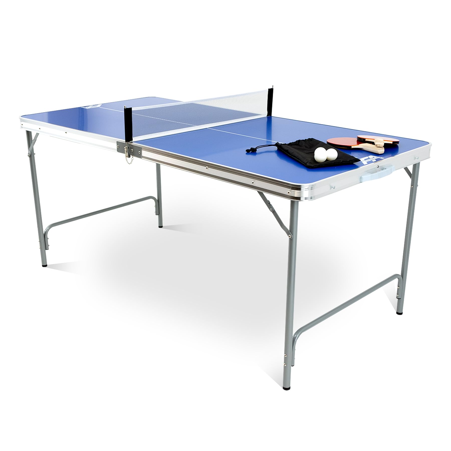 Fabula Folding Table Tennis Table for Indoor Outdoor Medium 165 x 84 x 72 cm FASports Folding Table Tennis Table with Net, Racket and Ball