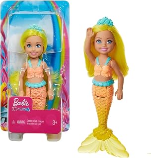 Boneca Barbie Chelsea Dreamtopia Sereia Amarala Mattel - GJJ88