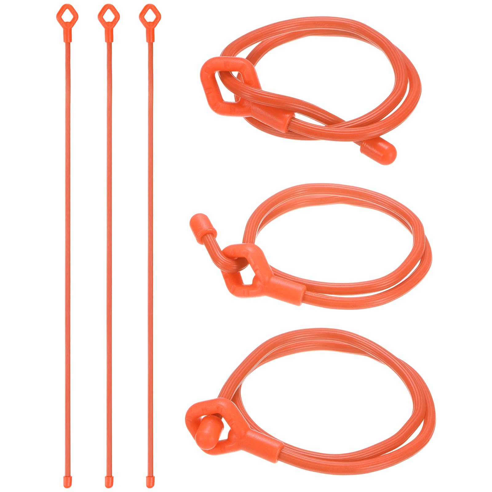 Attaches réglables pour plantes robustes et réutilisables en silicone