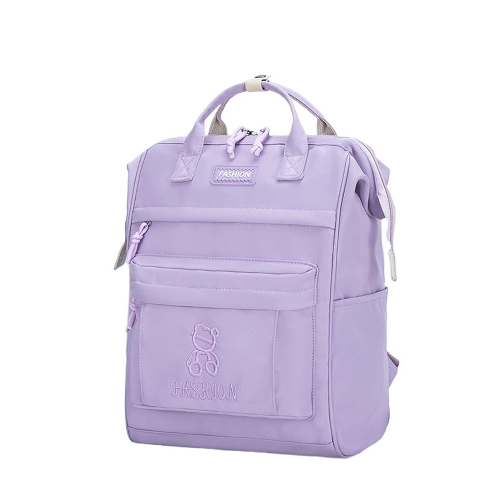Mochila Escolar Mochila escolar for mujer, for estudiantes de secundaria, estilo japonés, preppy, for universitarios Saliendo(Purple)