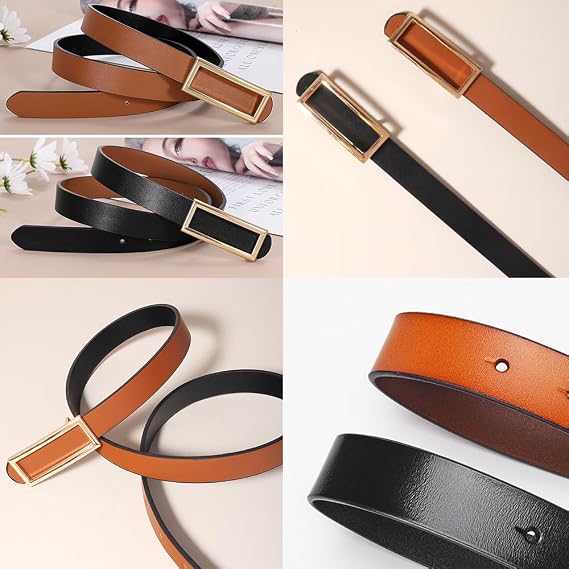 Classics Leather Belt for Women Fashion Ladies Belts for Jeans Dress Pants