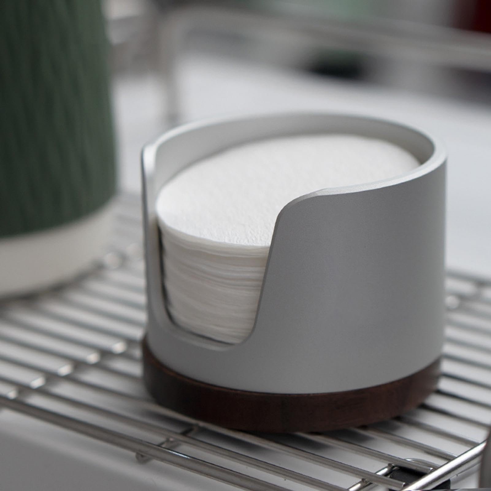 Dispenser per filtro caffè, portafiltro in per caffè espresso Coperchio
