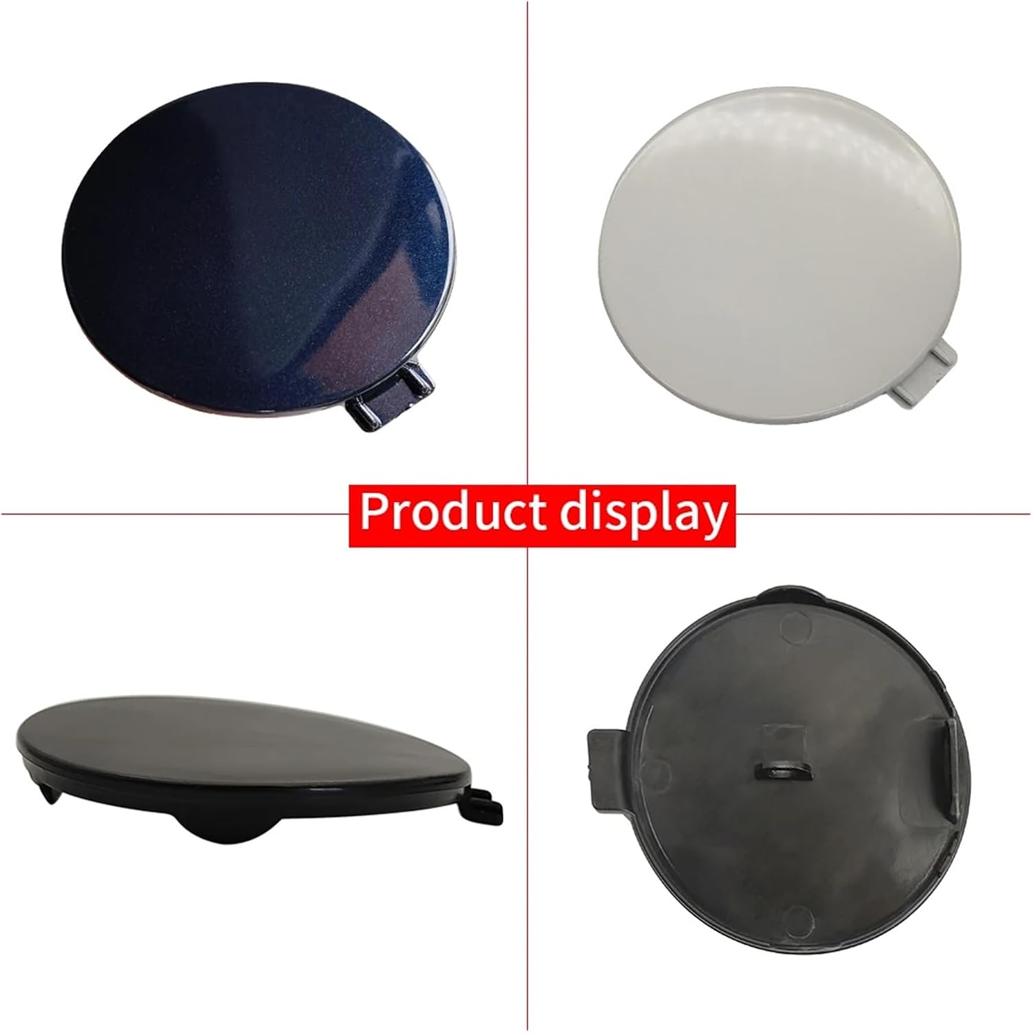 Car Front Bumper Tow Hook Cover Cap Compatible with BMW G30 M Sport 5 Series 2017-2020 520 528 530 535 550i 51118077310 51118068068(Black)