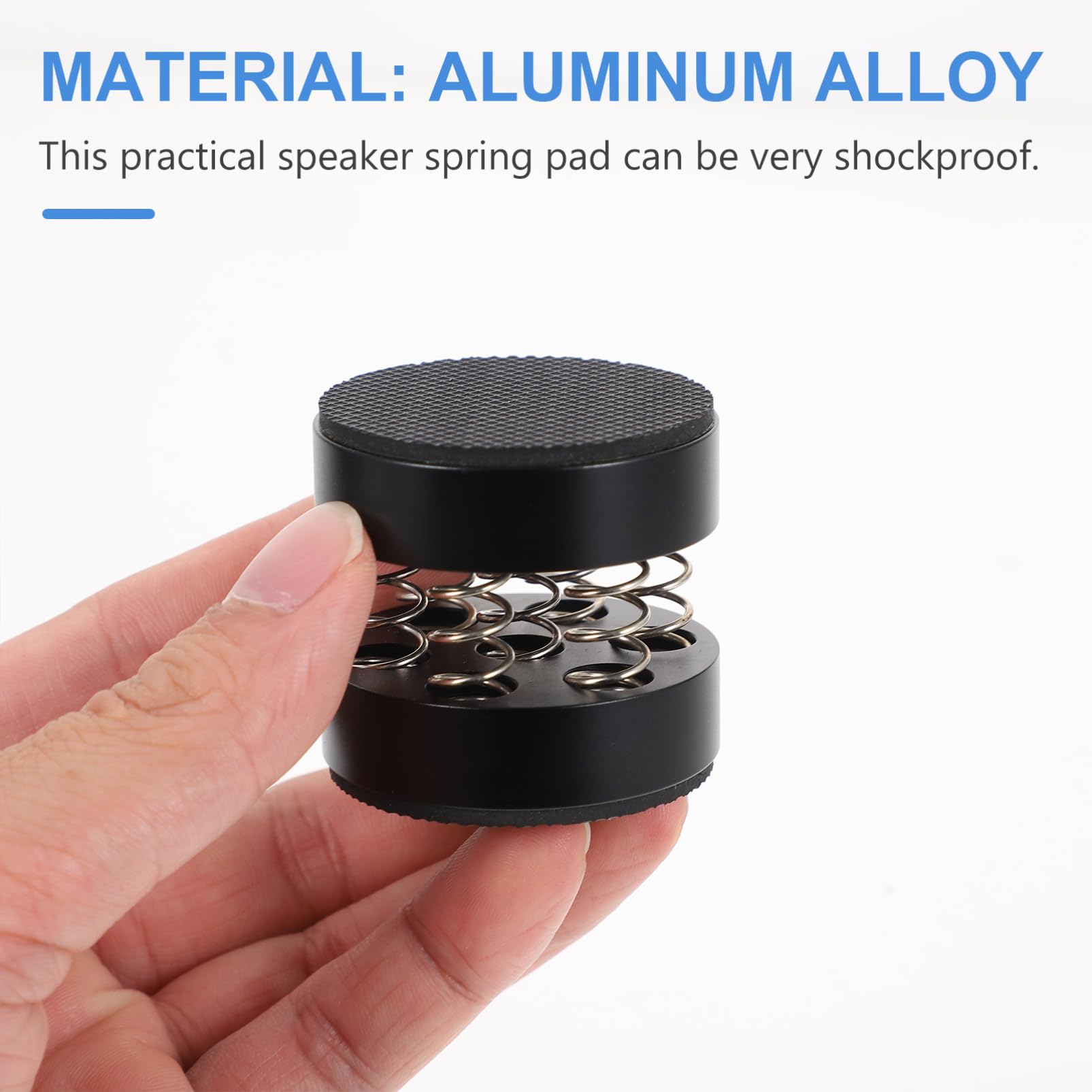 KICHOUSE Shockproof Case 4 Pack Hanger Bracket Sturdy Spring Pads for Speakers Sound for Ktv