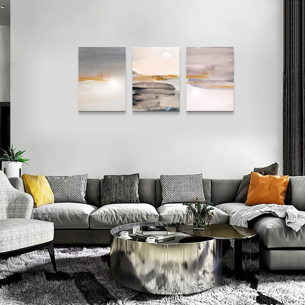 MHARTK66 Leinwand-Wandbild 'Inspiration' – 50,8 X 101,6 Cm, Moderne Kunst Mit Elefanten, Ozean & Himmelblau Für Wohnzimmer, Schlafzimmer Oder Büro