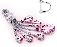 Vista 8 de RAYHOO - Llavero de cristal en forma de corazón para niñas, mujeres, mujeres, llavero