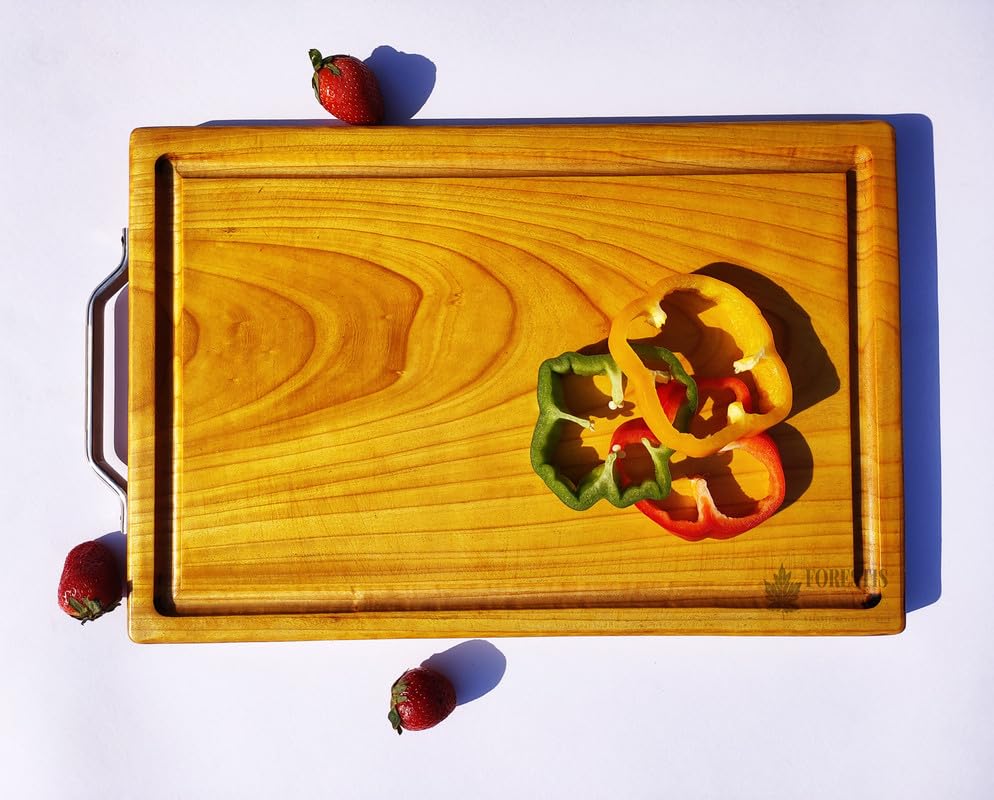 Image of Single Block Wood Chopping Board, Food Safe, Processed and Seasoned with Food Grade Mineral Oils
