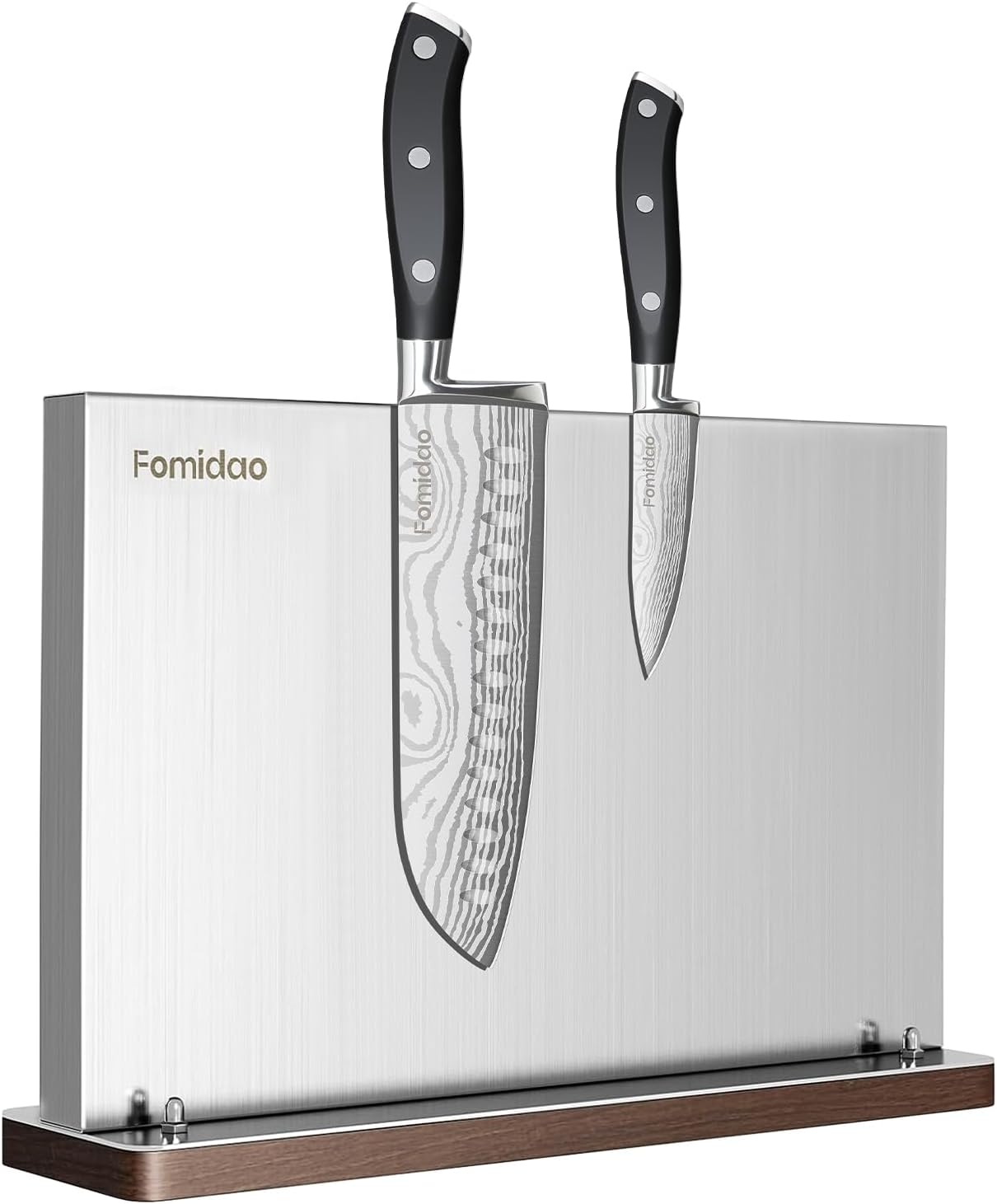 Magnetic Knife Block With Santoku Knife Set