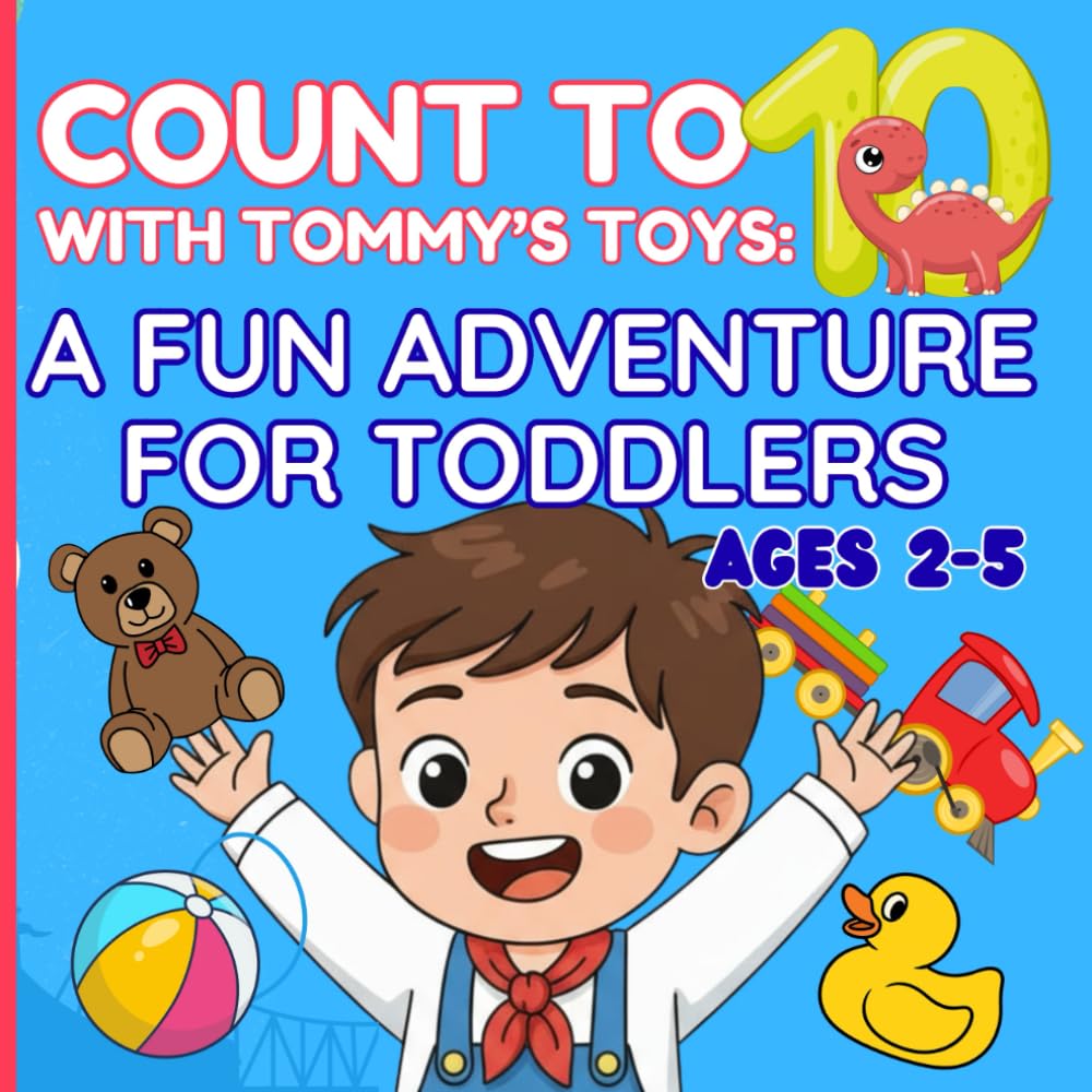 Count To 10 With Tommy's Toys: A Fun Adventure For Toddlers Ages 2-5. A Fun and Interactive Counting Book for Toddlers Ages 2–5 – Early Math Learning, ... Educational Picture Book for Boys and Girls