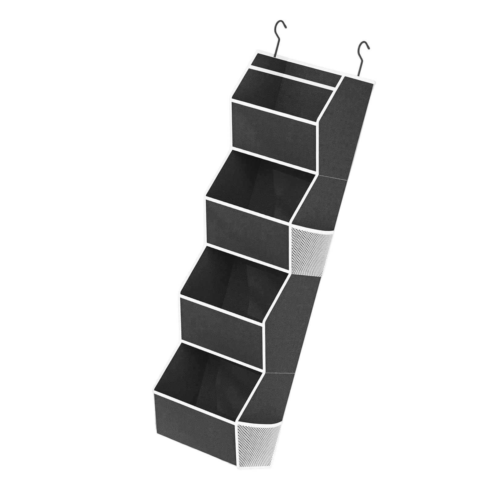 Btgghytr Foldable Hanging Closet Shelf with Multiple Compartments for Efficient Storage Portable Wardrobe