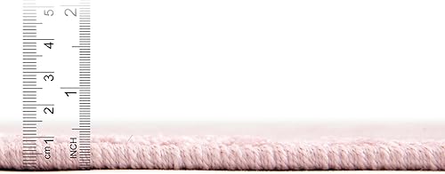 Miniatura 5 de Unique Loom Whimsy Collection - Alfombra rectangular de 3 pies 11 pulgadas x 5 pies 11 pulgadas, rosamarfil