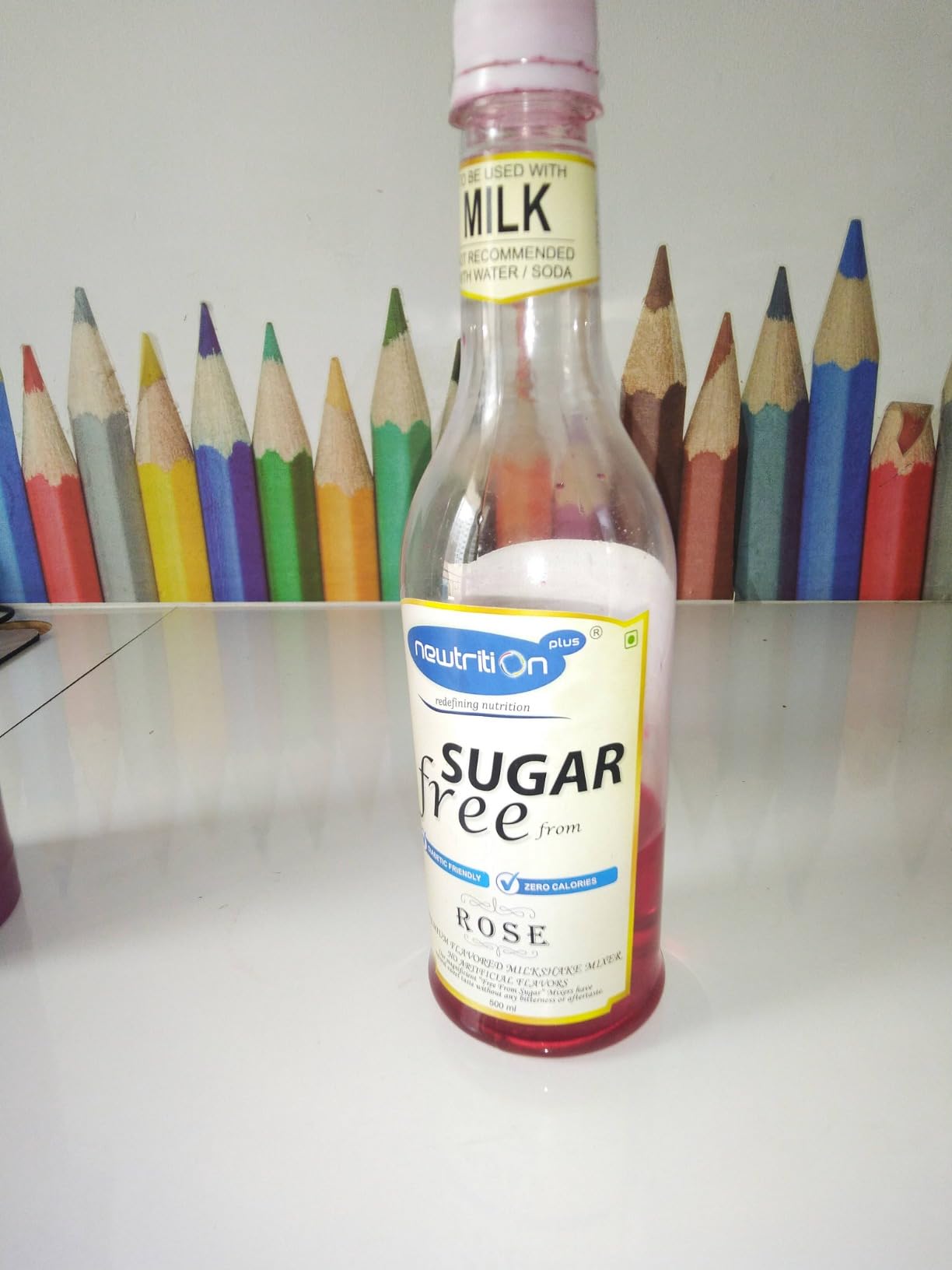 Newtrition Plus Sugar Free Rose + Strawberry +Kesar Elaichi Syrup