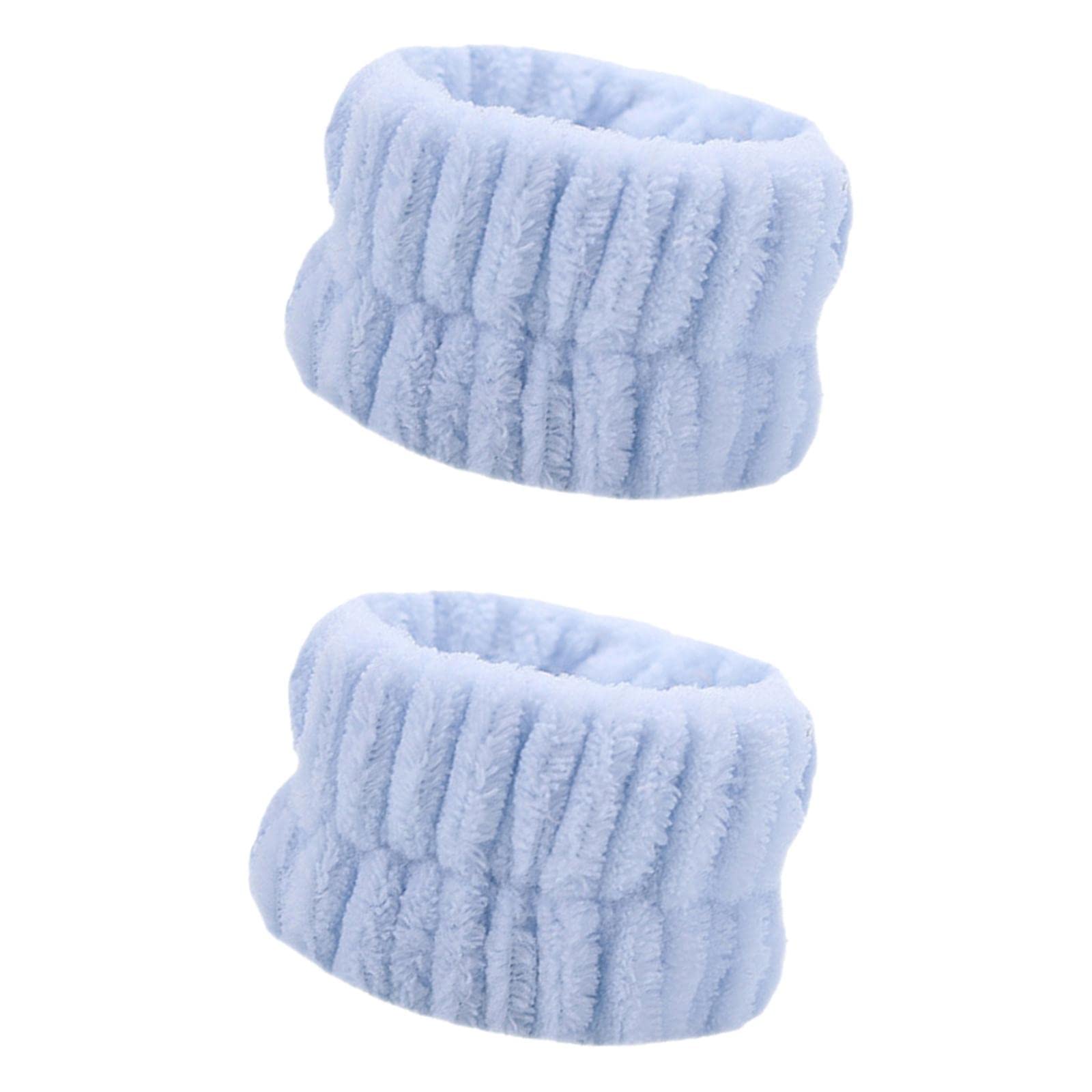 NIVAA Absorbent Wrist Wash Band Towel Portable for Skincare Bridal Party SPA Blue-image-31
