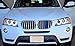 iJDMTOY Exact Fit 3pc Set Iconic Tri-Accent Grille Insert Trims Compatible with F25 X3 F26 X4 Center Kidney Grill (7 Beams)
