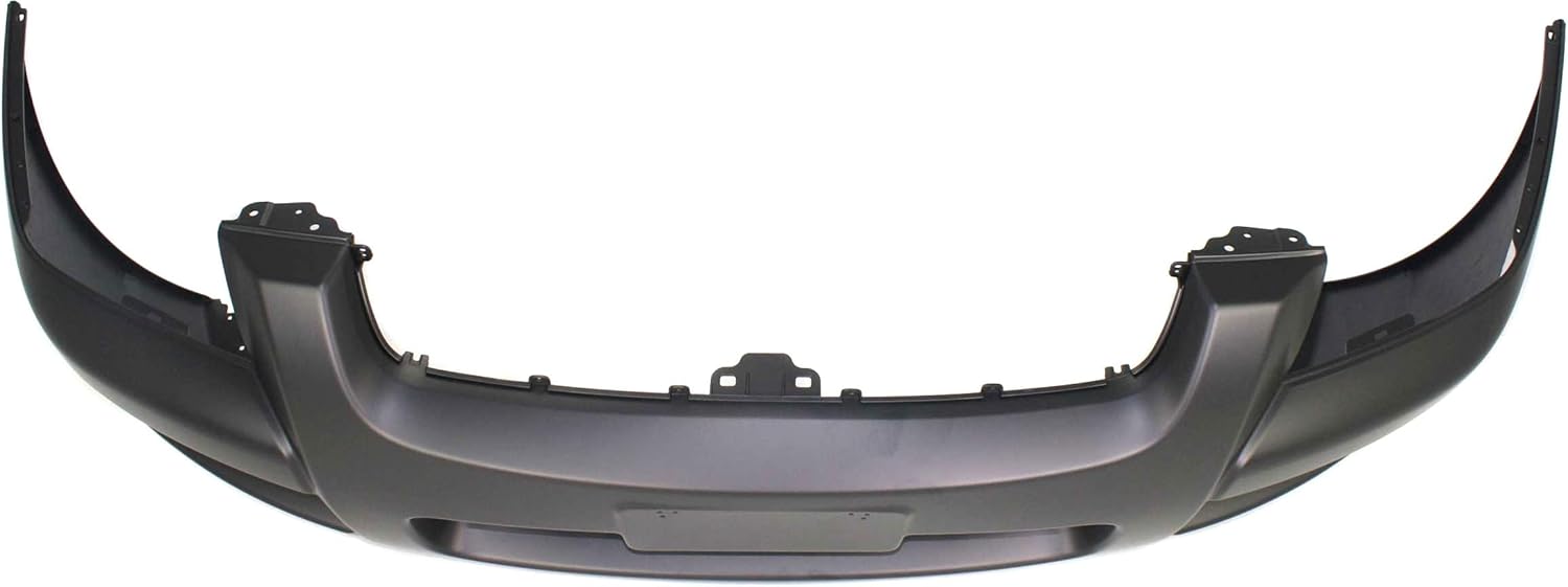 Evan-Fischer Front Bumper Cover Compatible with 2005-2010 Kia Sportage Primed Bar Type Grille with Luxury Package