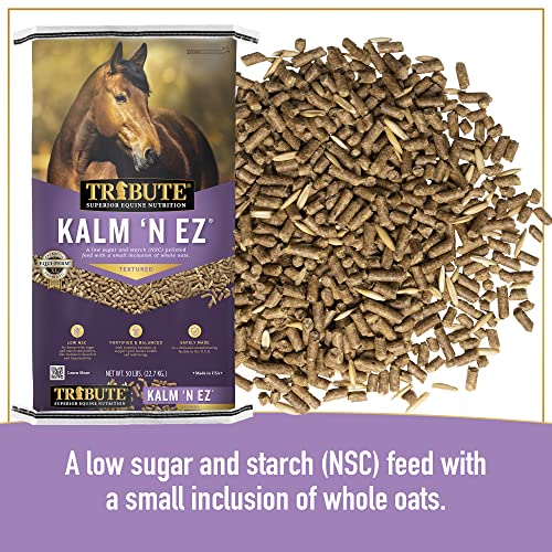 Tribute Kalmbach Feeds Kalm 'N Ez Textured For Horse, 50 Lb #TOP2