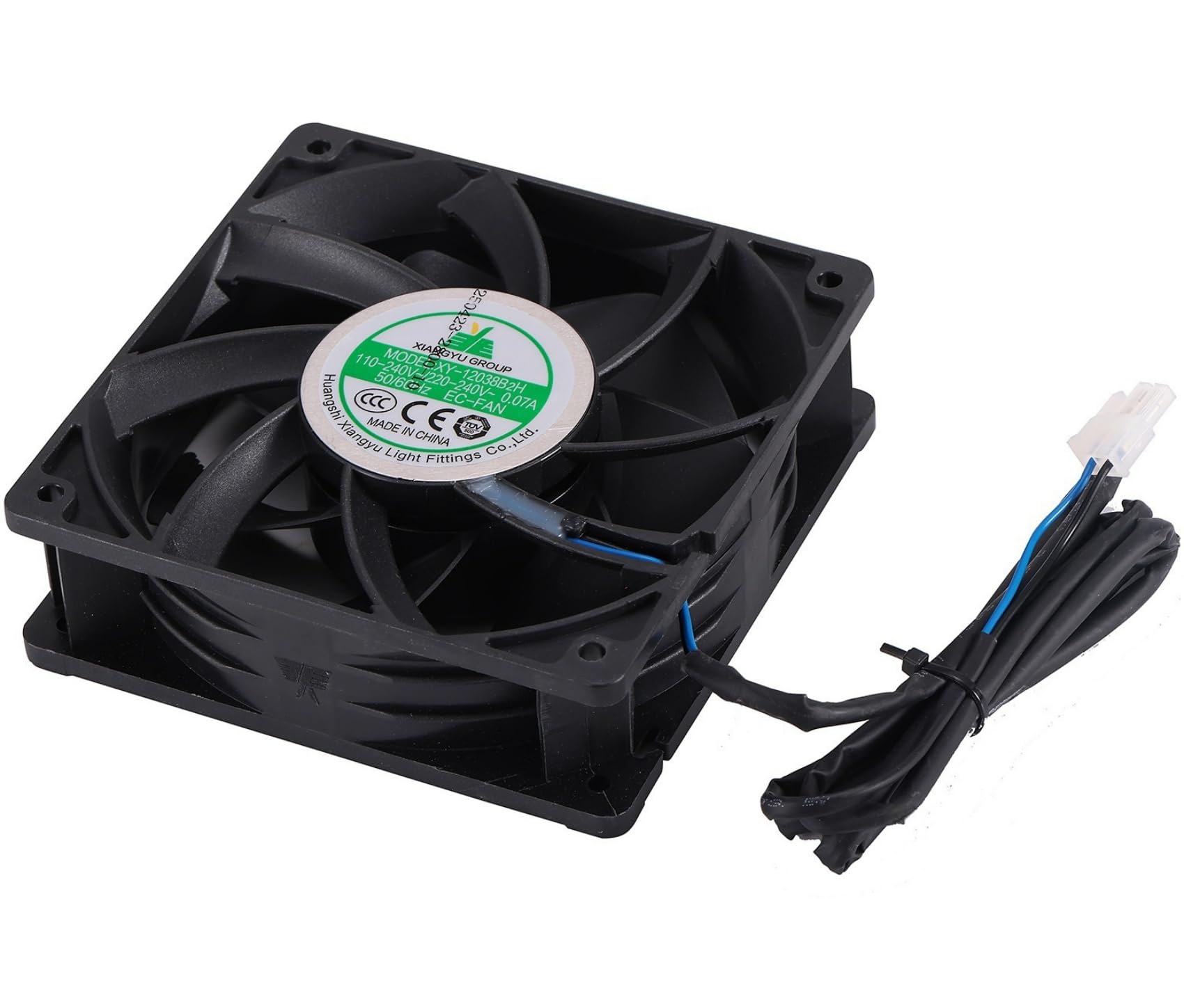 Amazon.co.jp: XY-12038B2H EC-Fan 110V-240V 0.06A 12CM 120×120×38mm